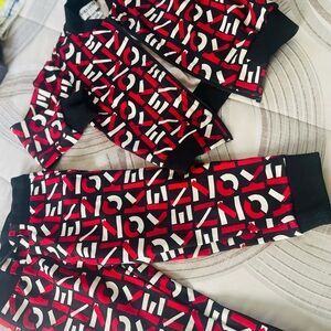 Kenzo Vibrant Red and Black Kids Set